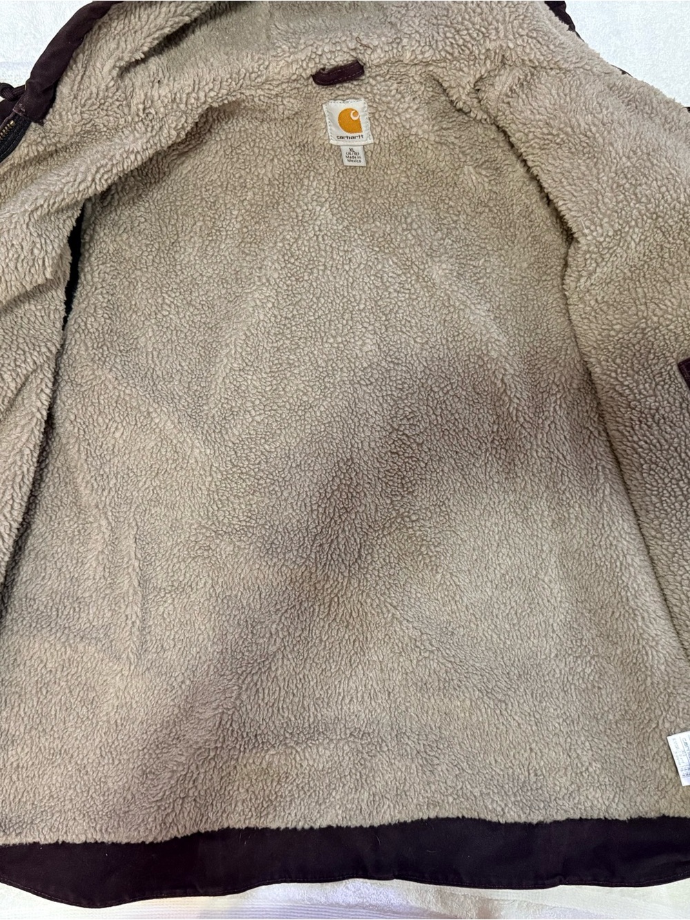 XL (16-18) women’s Carhartt Plum Hooded Work Jacket - Picture 6 of 8